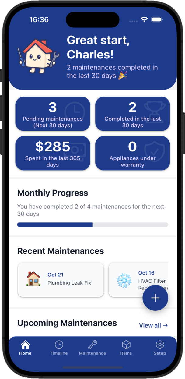 Nestly mobile dashboard preview